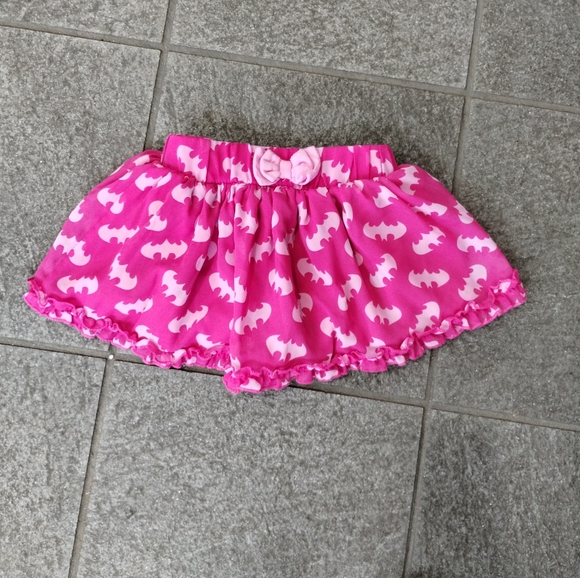 Batman DC comics Girl 3T Pink Flowy Tulle Tutu Layered Skirt - Picture 2 of 13
